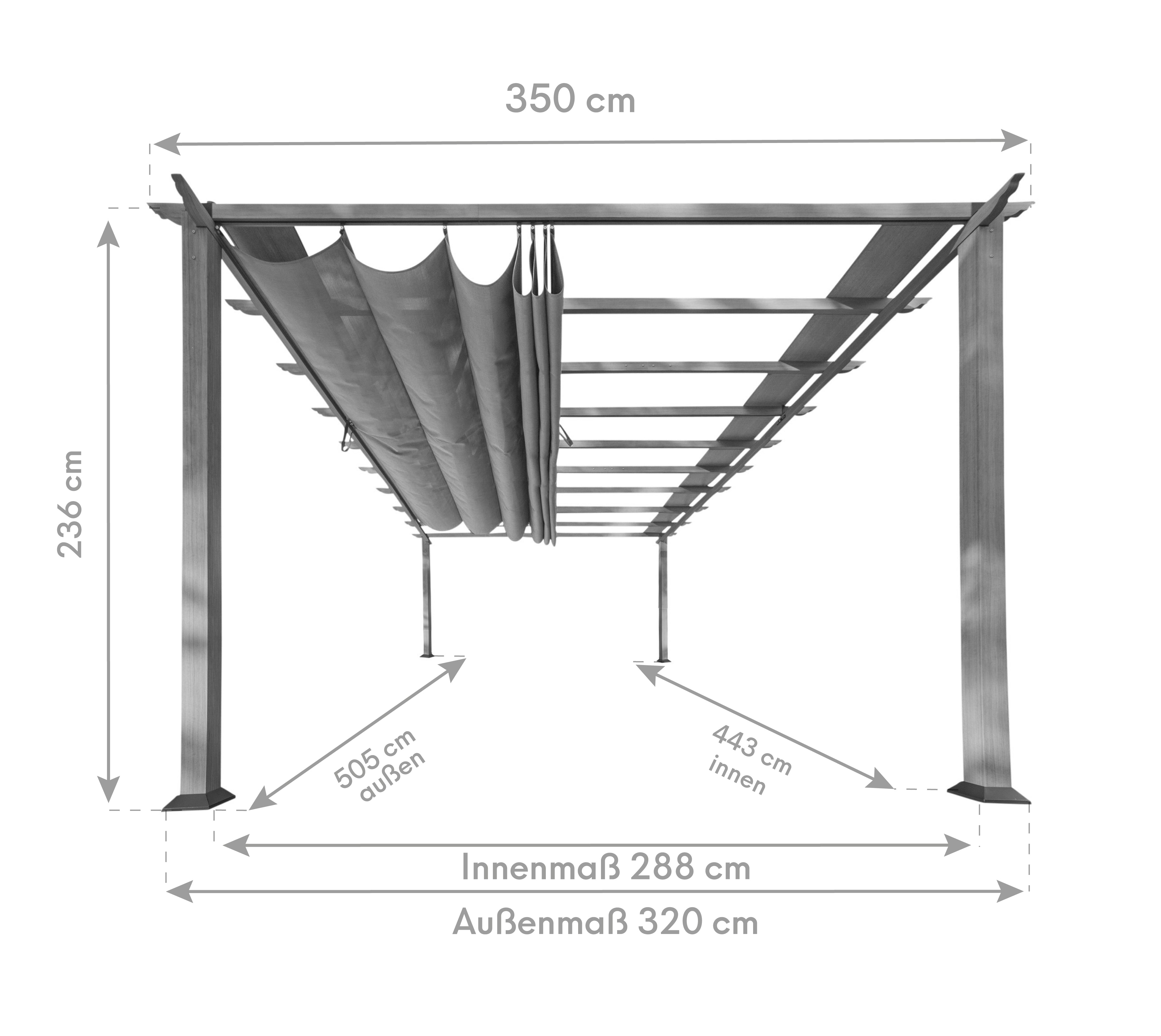 sonnensegel florida Paragon Outdoor Pergola Florida 1116 inklusive Sonnensegel Holzoptik – freak-out.at