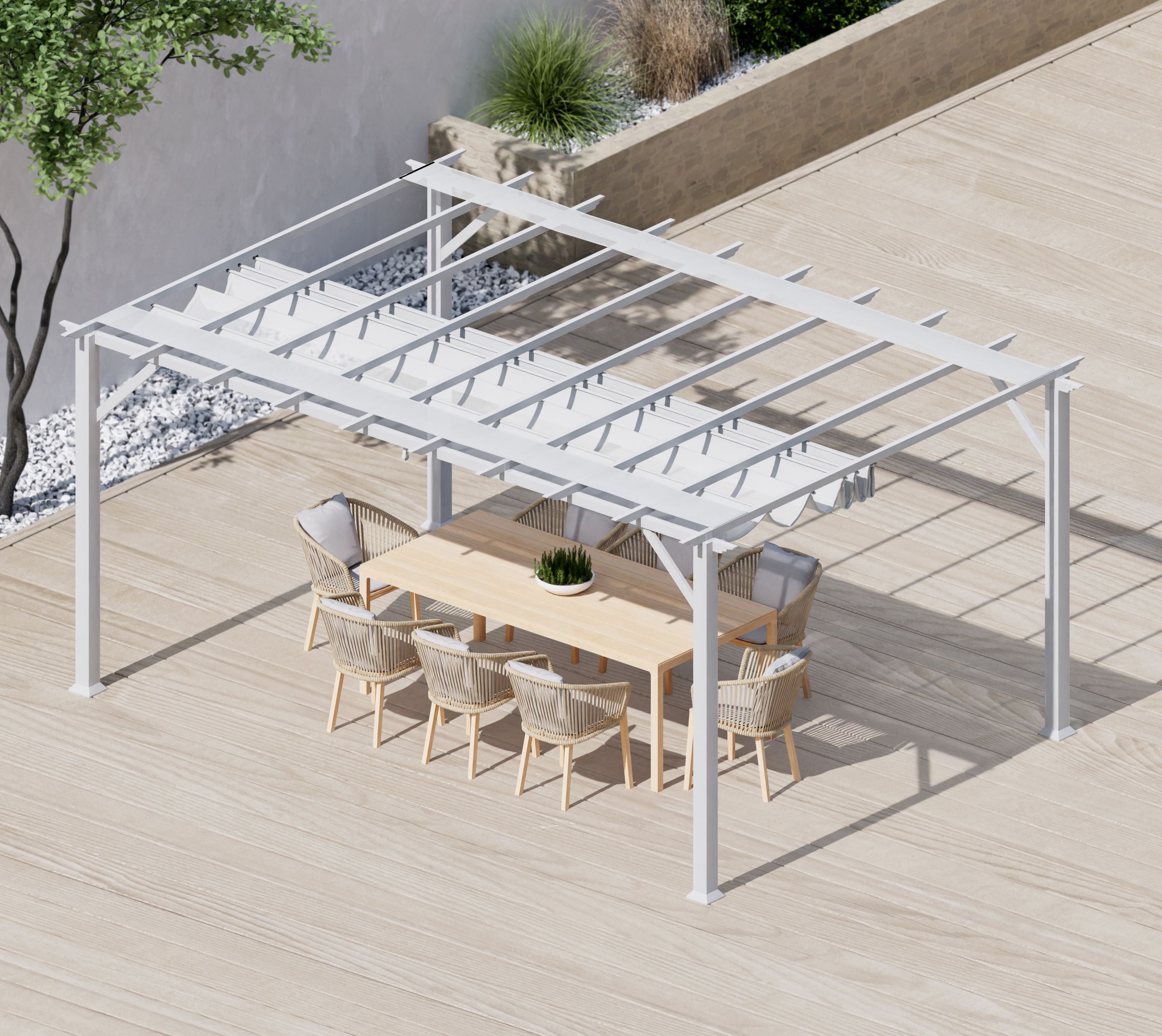 paragon sonnensegel Paragon Outdoor Pergola Florida 1116 inklusive Sonnensegel Weiß – freak-out.at